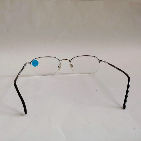 NWT Vintage 90's Rectangle Metal Semi-Rimless Reading Glasses +1.25 (S.Silver) - Picture 3 of 4